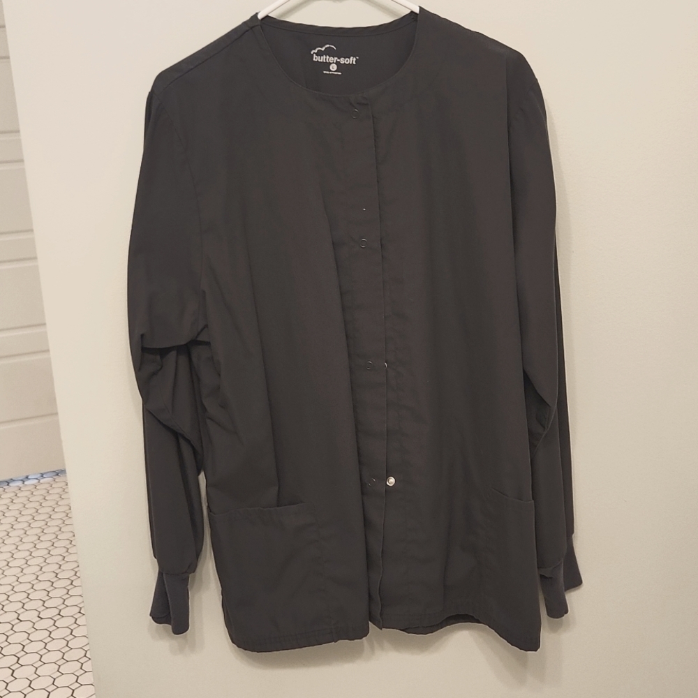 Uniform Advantage large Pewter Gray Scrub Coat